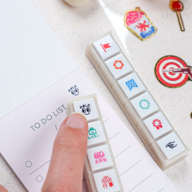 KODOMONOKAO Pochitto6 Button Stamps