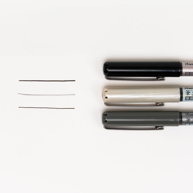 KURETAKE Inktober Fudegokochi 3pcs Set - ZenPop Japan Stationery Store