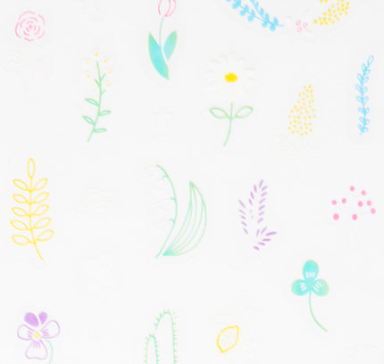 GREEN FLASH Midnight Variety Store Clear Sticker flower close up