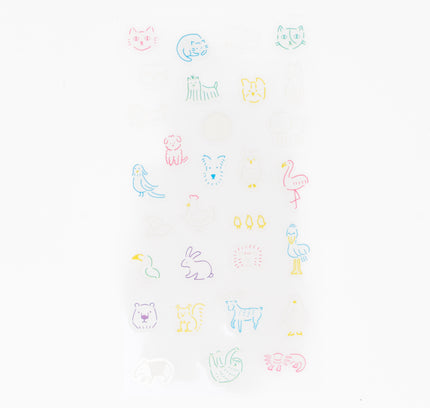 GREEN FLASH Midnight Variety Store Clear Sticker animal