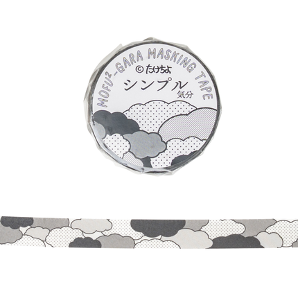 KODOMONOKAO Masking Tape 15mm - Takechiyo Simple Mood