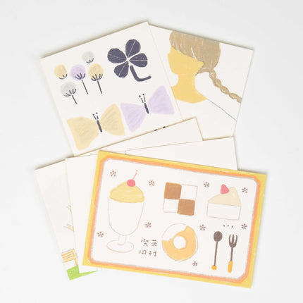 KAMIISO SANSHO Tamura Miki Washi Art Card - ZenPop Japan Stationery Store