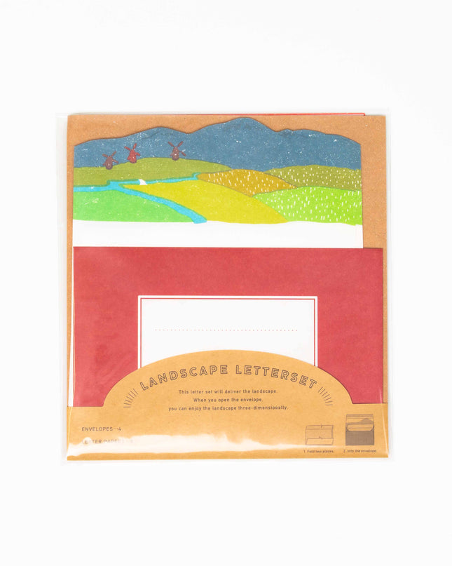 ELCOMMUNE Landscape Sunset Letter Set - ZenPop Japan Stationery Store