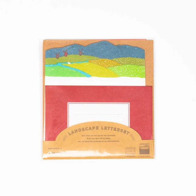 ELCOMMUNE Landscape Sunset Letter Set - ZenPop Japan Stationery Store