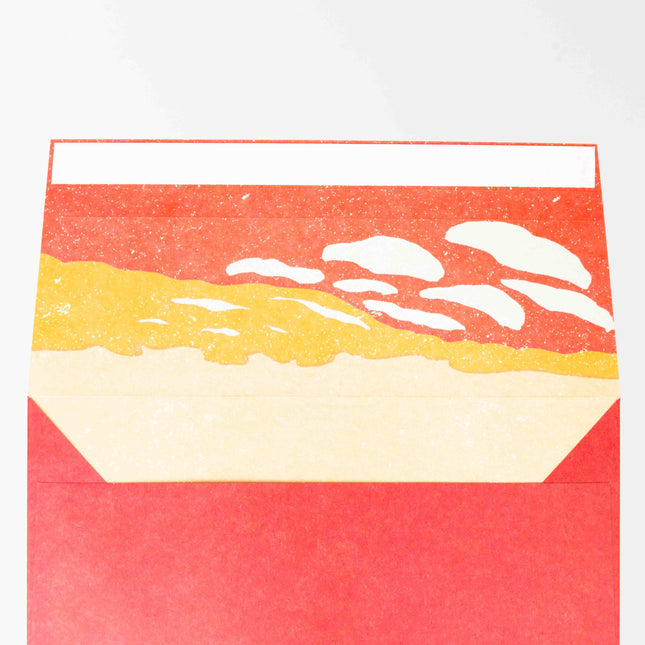 ELCOMMUNE Landscape Sunset Letter Set - ZenPop Japan Stationery Store