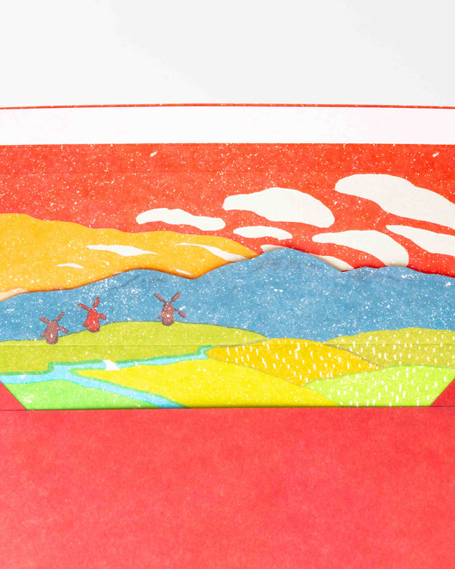 ELCOMMUNE Landscape Sunset Letter Set - ZenPop Japan Stationery Store