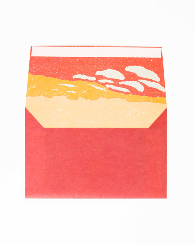 ELCOMMUNE Landscape Sunset Letter Set - ZenPop Japan Stationery Store