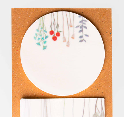 KAMIDEA Pale Transparent Flowers Sticky Notes - ZenPop Japan Stationery Store