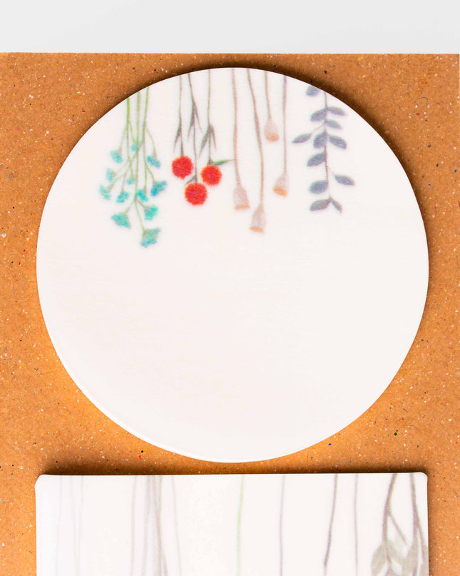 KAMIDEA Pale Transparent Flowers Sticky Notes - ZenPop Japan Stationery Store