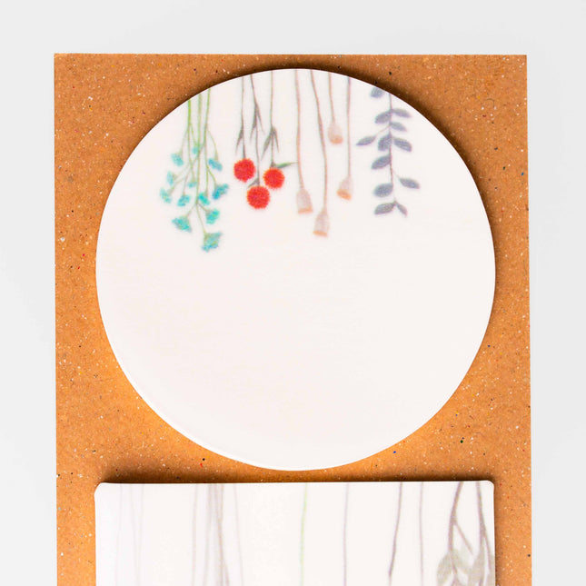 KAMIDEA Pale Transparent Flowers Sticky Notes - ZenPop Japan Stationery Store