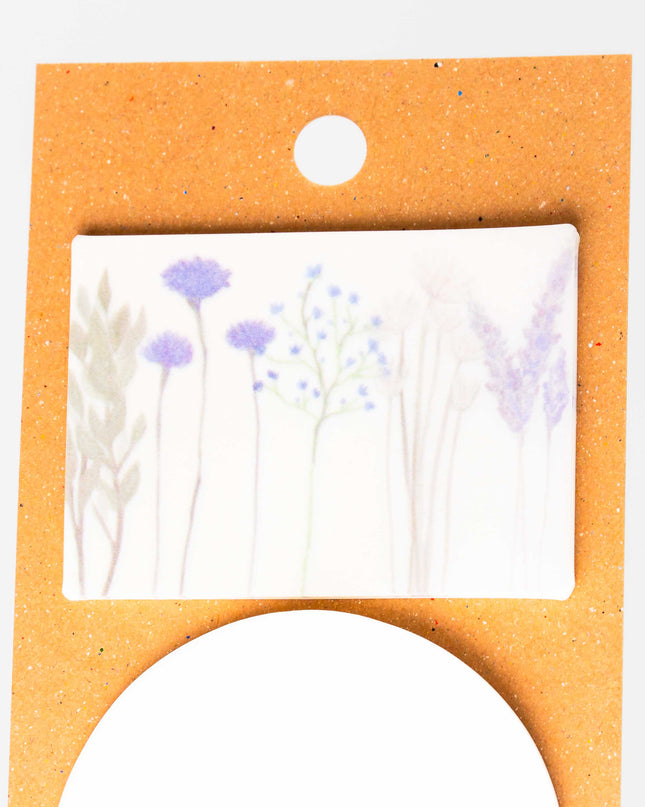 KAMIDEA Pale Transparent Flowers Sticky Notes - ZenPop Japan Stationery Store