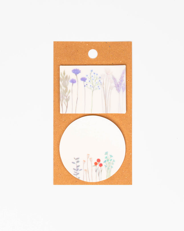 KAMIDEA Pale Transparent Flowers Sticky Notes - ZenPop Japan Stationery Store