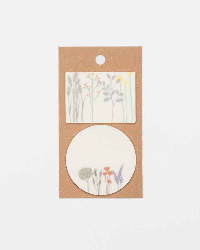 KAMIDEA Pale Transparent Flowers Sticky Notes