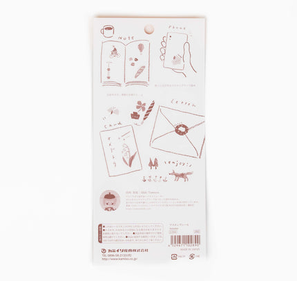 KAMIISO SANSYO Tamura Miki Autumn Masking Sticker - ZenPop Japan Stationery Store