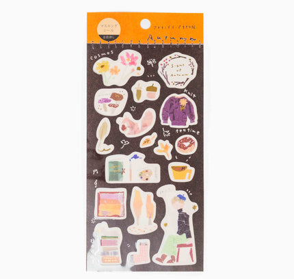 KAMIISO SANSYO Tamura Miki Autumn Masking Sticker - ZenPop Japan Stationery Store