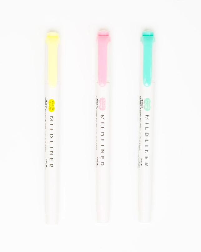 ZEBRA Mildliner 3 Colors Set - ZenPop Japan Stationery Store