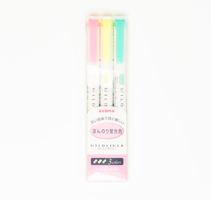 ZEBRA Mildliner 3 Colors Set - ZenPop Japan Stationery Store
