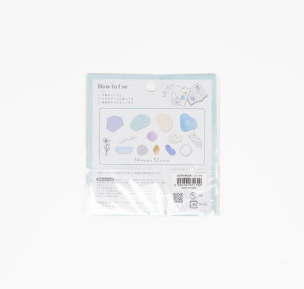 Q-lia Nuancey Palette Flake Sticker - ZenPop Japan Stationery Store