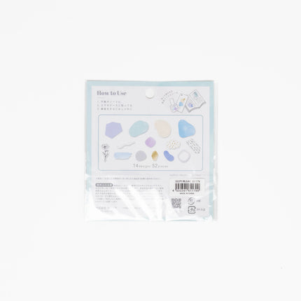 Q-lia Nuancey Palette Flake Sticker - ZenPop Japan Stationery Store