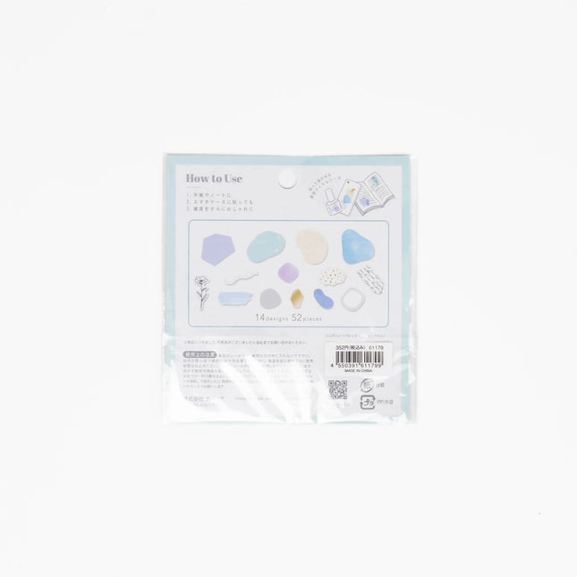 Q-lia Nuancey Palette Flake Sticker - ZenPop Japan Stationery Store