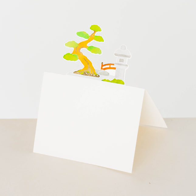 MARUMO PRINTING Die Cut Standing Message Card - ZenPop Japan Stationery Store
