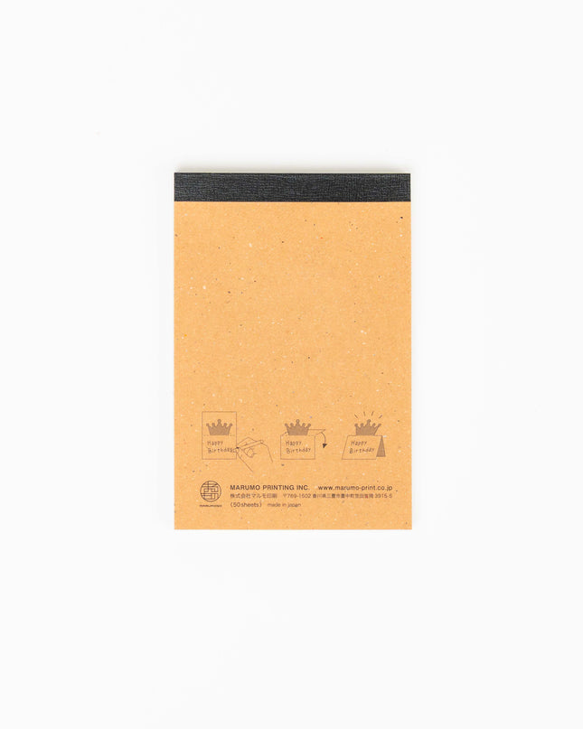 MARUMO PRINTING Die Cut Standing Message Card - ZenPop Japan Stationery Store