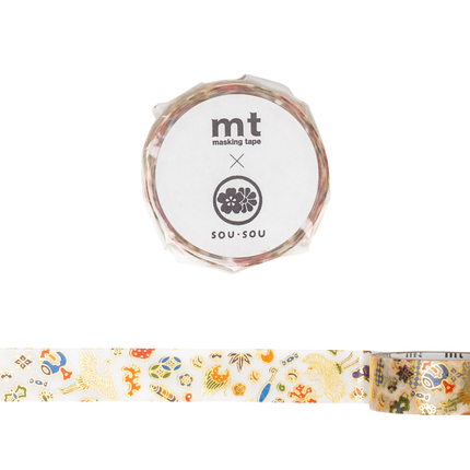 SOU・SOU × MT Masking Tape 15mm - Textile Foil Stamping
