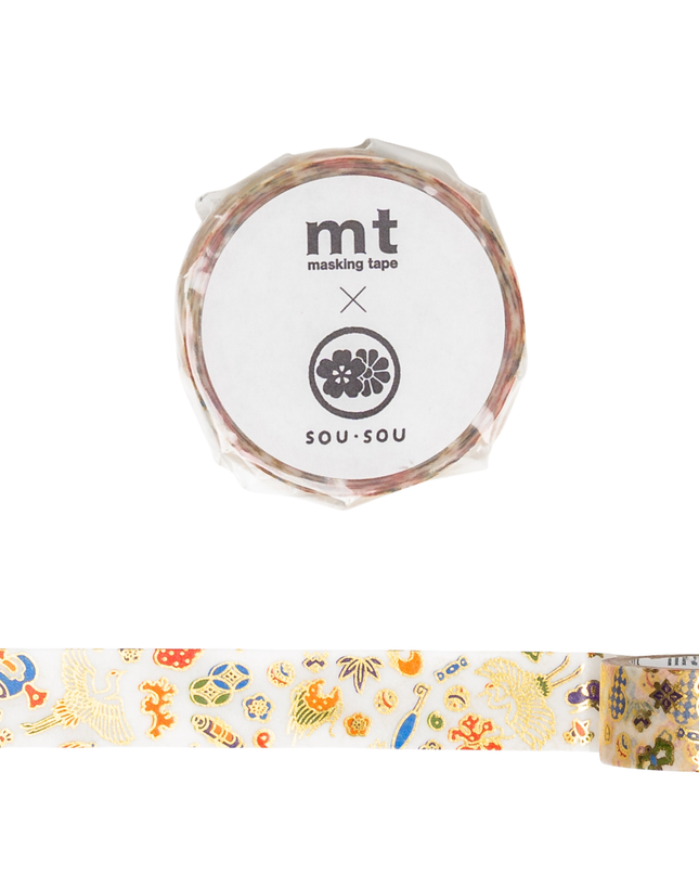 SOU・SOU × MT Masking Tape 15mm - Textile Foil Stamping
