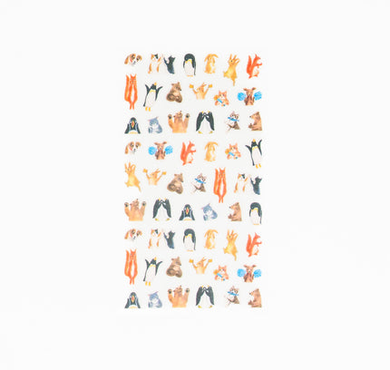 MIDORI Animal Sticker for Diary - ZenPop Japan Stationery Store