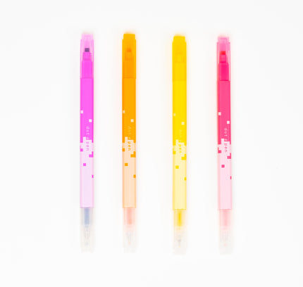 SUNSTAR Square Marker Dot E Pen 4pcs Set - ZenPop Japan Stationery Store