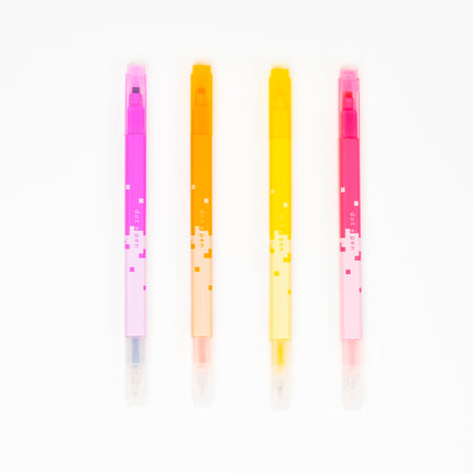 SUNSTAR Square Marker Dot E Pen 4pcs Set - ZenPop Japan Stationery Store