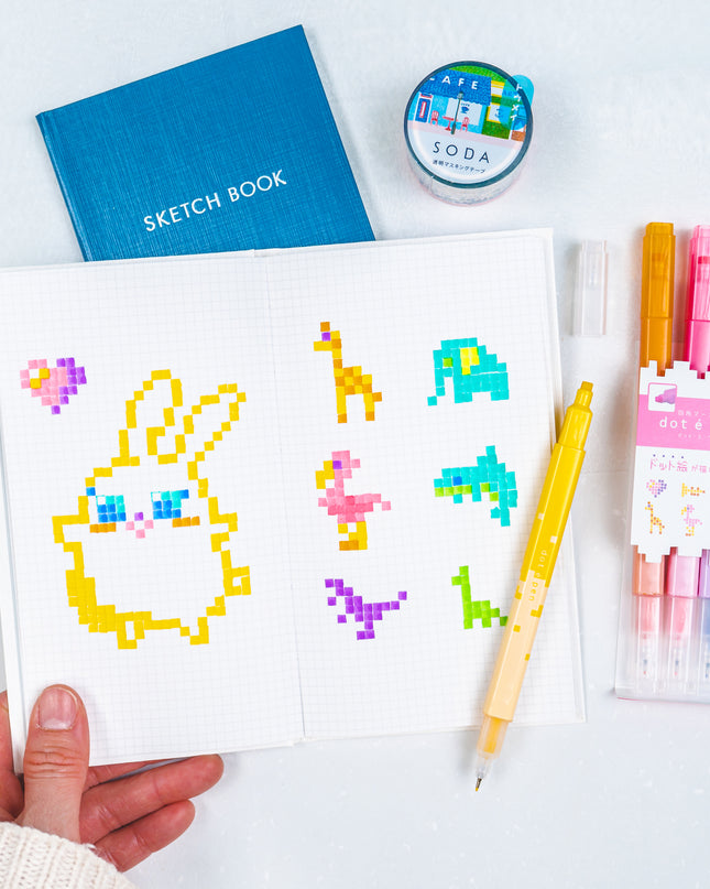 SUNSTAR Square Marker Dot E Pen 4pcs Set