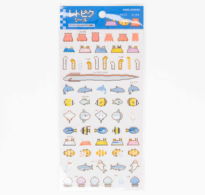 KAMIO JAPAN Retro Pixel Sticker