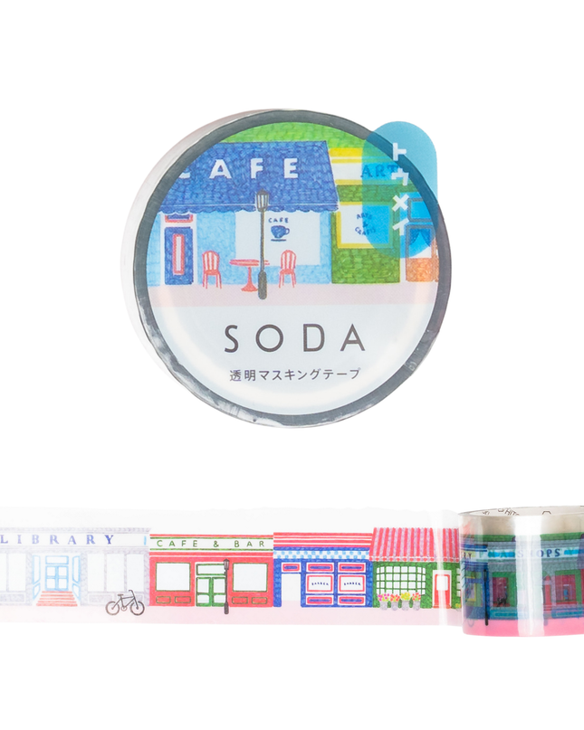 KING JIM KITTA SODA Clear Tape 30mm - Avenue (CMT30-010)