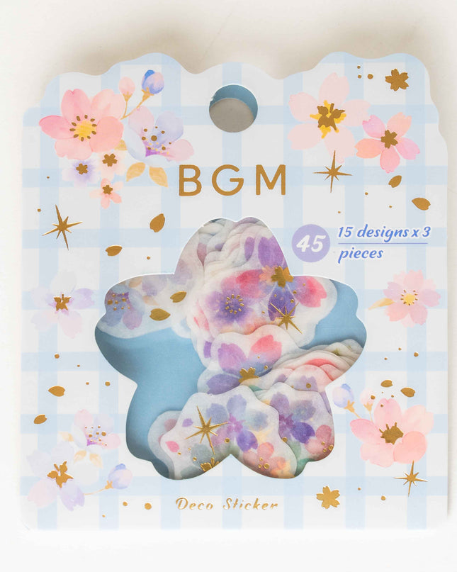 BGM Sakura Limited Flake Sticker - ZenPop Japan Stationery Store