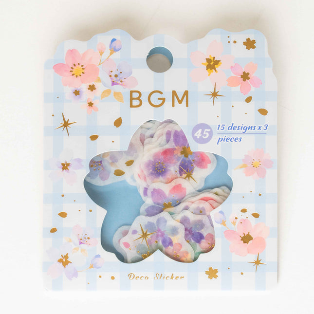 BGM Sakura Limited Flake Sticker - ZenPop Japan Stationery Store