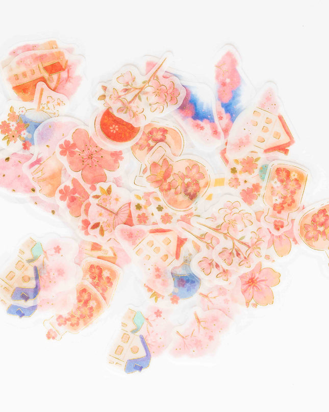 BGM Sakura Limited Flake Sticker - ZenPop Japan Stationery Store