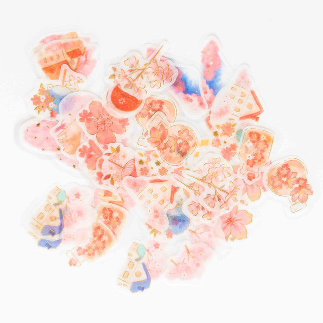 BGM Sakura Limited Flake Sticker - ZenPop Japan Stationery Store