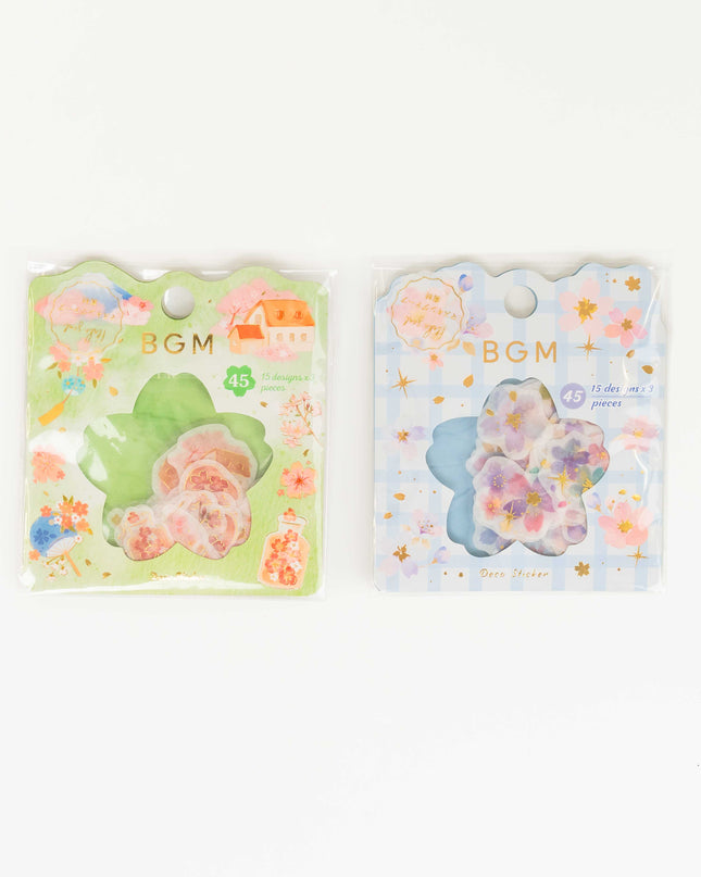 BGM Sakura Limited Flake Sticker - ZenPop Japan Stationery Store