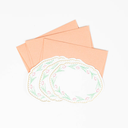 ELCOMMUNE CHARME Tulip Mini Card set - ZenPop Japan Stationery Store