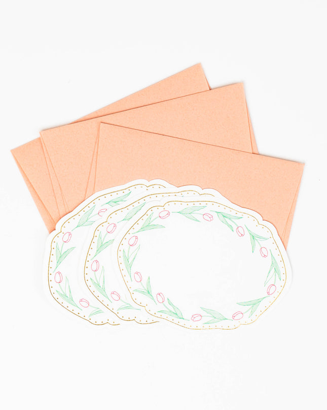 ELCOMMUNE CHARME Tulip Mini Card set - ZenPop Japan Stationery Store