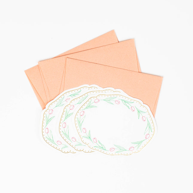 ELCOMMUNE CHARME Tulip Mini Card set - ZenPop Japan Stationery Store