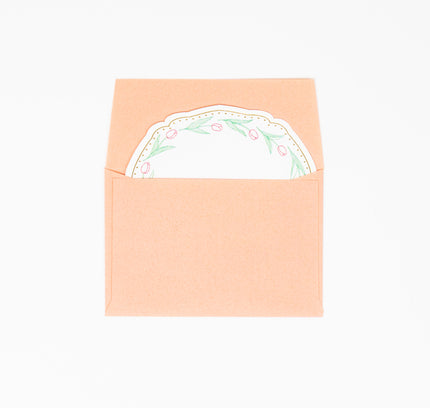 ELCOMMUNE CHARME Tulip Mini Card set - ZenPop Japan Stationery Store