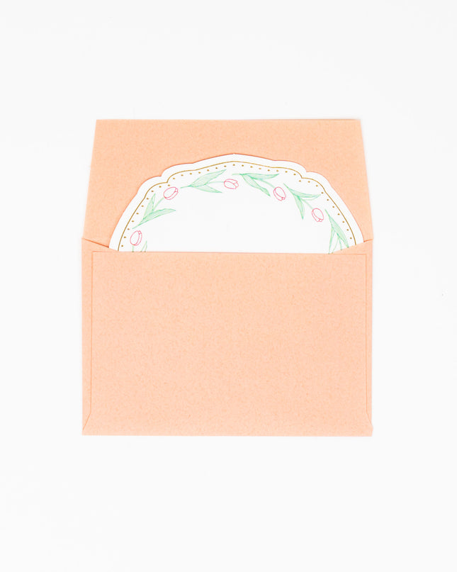 ELCOMMUNE CHARME Tulip Mini Card set - ZenPop Japan Stationery Store