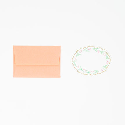 ELCOMMUNE CHARME Tulip Mini Card set - ZenPop Japan Stationery Store