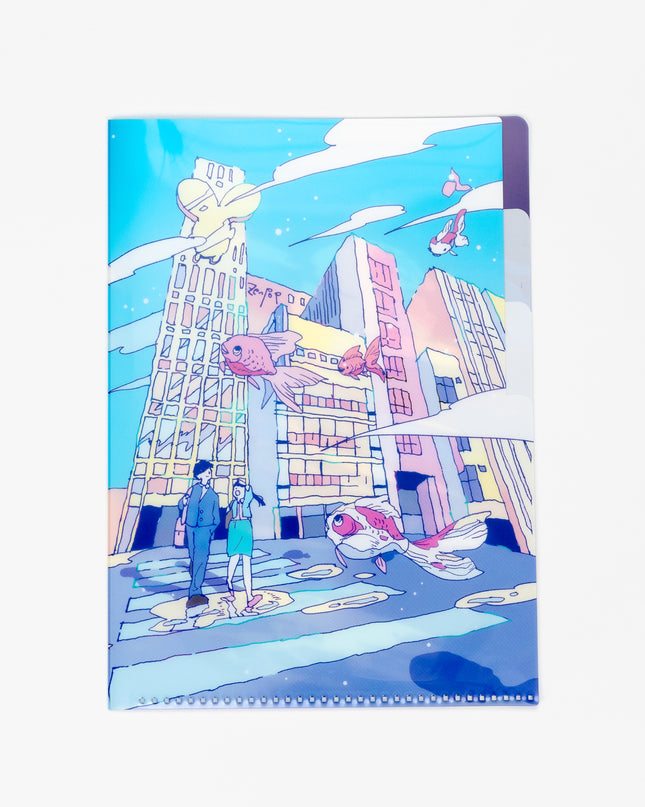 Saigetsu x ZenPop Original 3-pocket Clear Folder A5