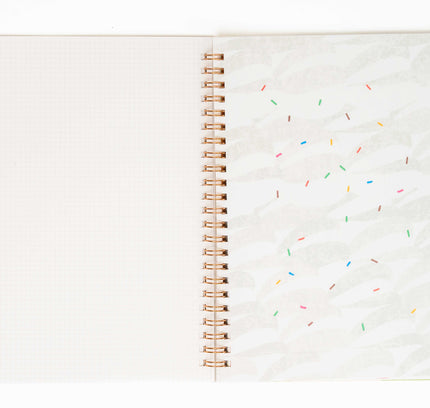 IROHA PUBLISHING A5 Grid Sandwich Notebook - ZenPop Japan Stationery Store
