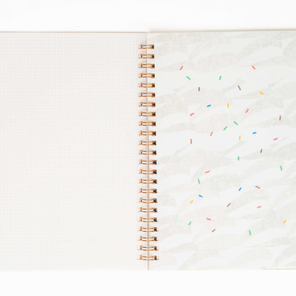 IROHA PUBLISHING A5 Grid Sandwich Notebook - ZenPop Japan Stationery Store