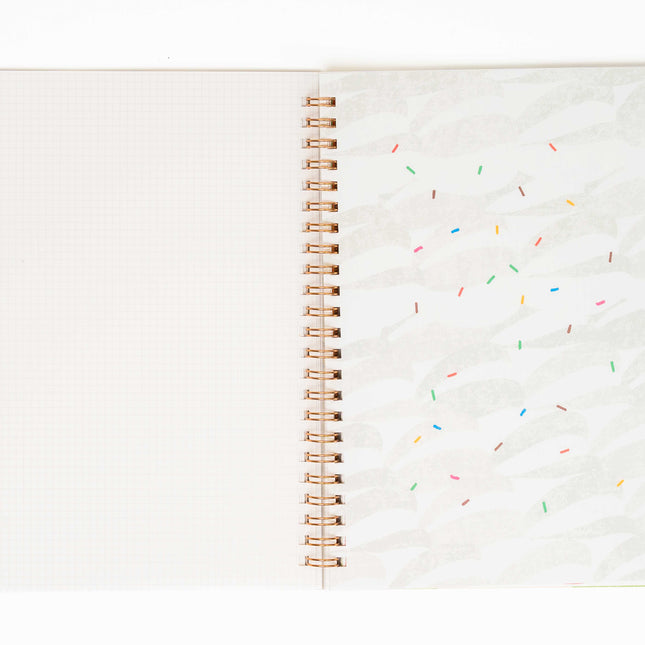 IROHA PUBLISHING A5 Grid Sandwich Notebook - ZenPop Japan Stationery Store