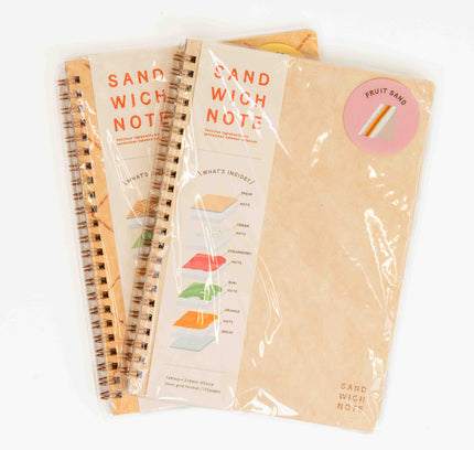 IROHA PUBLISHING A5 Grid Sandwich Notebook - ZenPop Japan Stationery Store